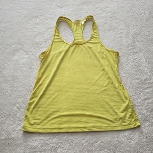 Zella Tops - Zella Yellow Mesh Racerback Tank Zella Tops - Zella Yellow Mesh Racerback Tank